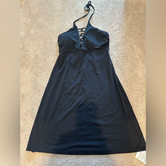 Athleta Loop swim dress black size Medium NWT - Picture 2 of 4